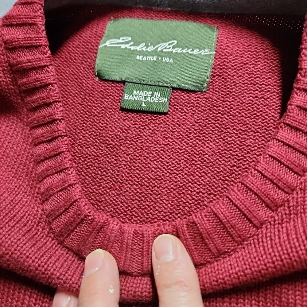 Eddie Bauer Men's Coral Crewneck Sweater - Picture 2 of 5